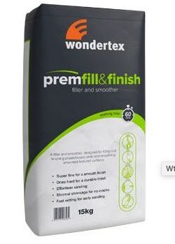 Wondertex Fill & Finish - 15kg Bag - Premium Filler for Seamless Surfaces