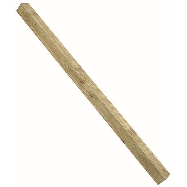 8ft Square Top Wooden Fence Post 2400mm x 100mm x 100mm (4" x 4")