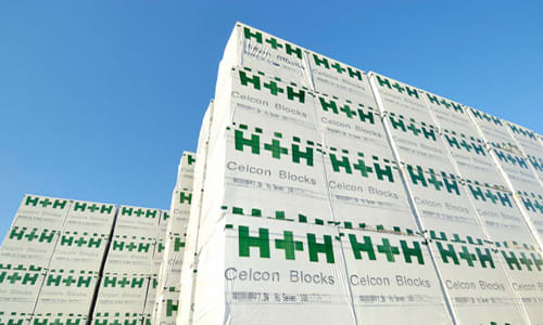 100mm Celcon H+H High Strength Grade Plain Face 7.3N Block - Pack of 120