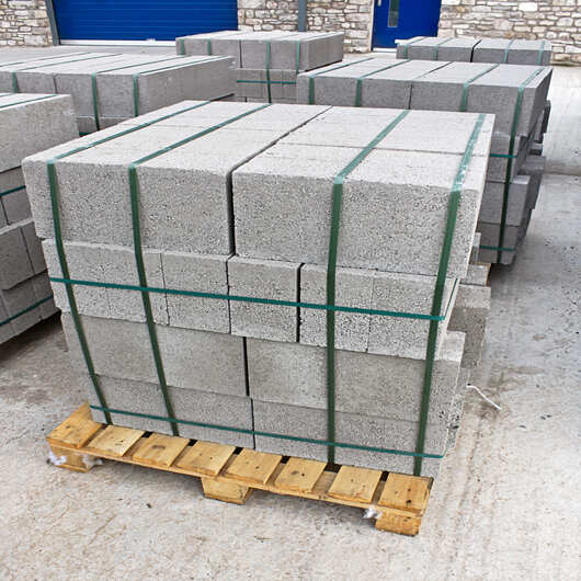 100mm Solid Dense 7.3N Concrete Block - Pack of 72