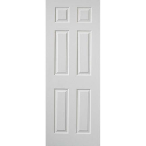 6 Panel Textured Semi Solid Door 686mm x 1981mm x 35mm