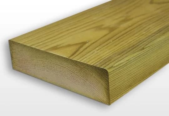 75mm x 225mm Sawn Treated Timber C24 (9" x 3") 3.6m