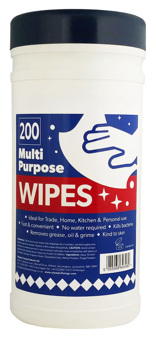 Industrial Multi Purpose Wipes (80/Tub)