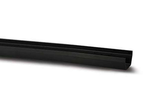112mm Square Gutter Black 4m
