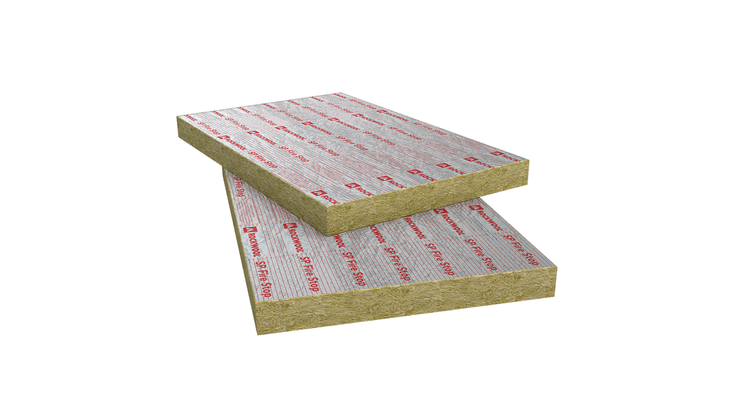 75mm Rockwool SP60 FireStop Slab (2.6m2/Pack)