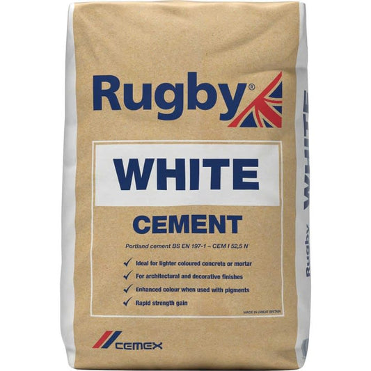 Rugby White Cement 25kg (Paper Bag)