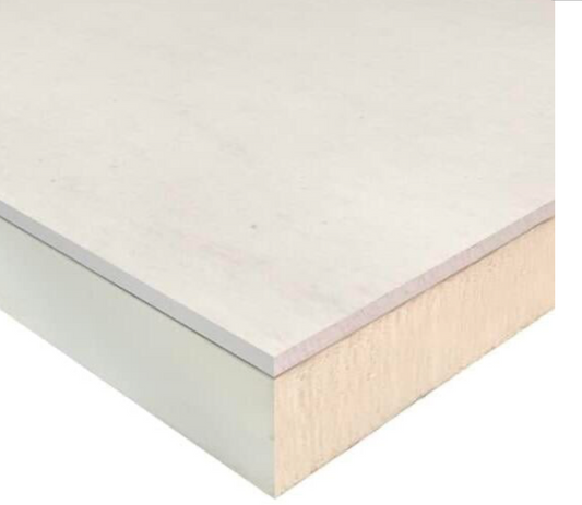 60mm + 12.5mm EcoTherm Eco-Liner Rigid PIR Dry Lining Insulation Board Insulated Plasterboard