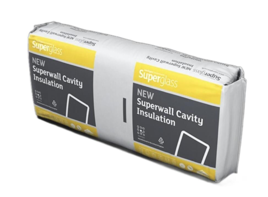 75mm Superglass Superwall 36 Cavity Wall Insulation Slab - 5.46m2/Pack