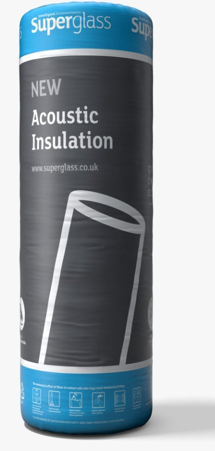 25mm Superglass Acoustic (A.P.R) Insulation Roll - 27m2/Roll