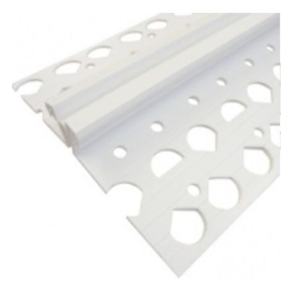 15mm Plastic Movement Bead 2.5m - 50/Pack - White