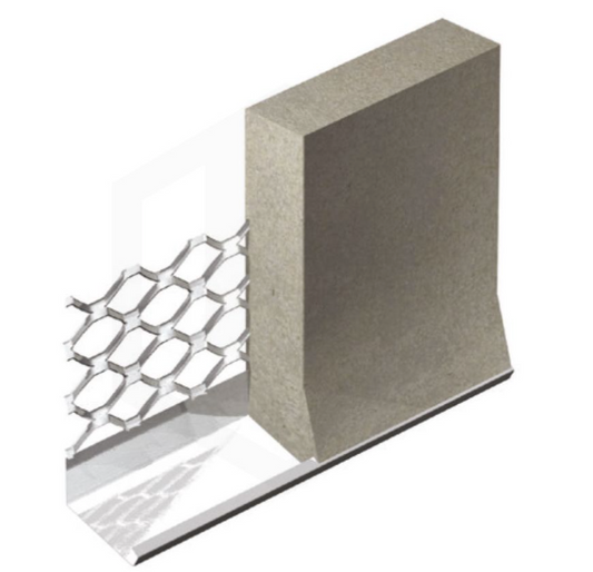 Stainless Steel Render Stop Bead - 50/Box - 3m