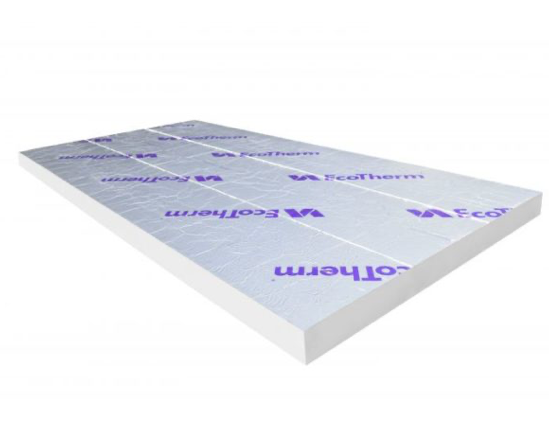 120mm EcoTherm Eco-Versal PIR Insulation Board 2400mm x 1200mm